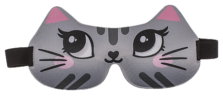 ÇOCUKLAR İÇİN GÖZ MASKESİ (4 Çeşit: Kedi, Köpek, Baykuş, Kurt) - EYE MASK FOR KIDS (4 Assorted Cat, Dog, Owl, Wolf) - 3