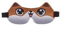 ÇOCUKLAR İÇİN GÖZ MASKESİ (4 Çeşit: Kedi, Köpek, Baykuş, Kurt) - EYE MASK FOR KIDS (4 Assorted Cat, Dog, Owl, Wolf) - 4