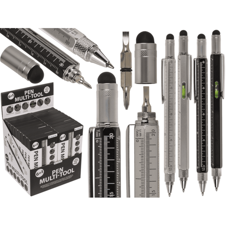ÇOK AMAÇLI ALET KALEM (6in1) (2 ÇEŞİT) - PEN MULTI-TOOL