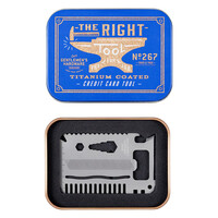 Gentlemen′s Hardware - GENTLEMEN'S HARDWARE KREDİ KARTI ŞEKLİNDE ÇOK FONKSİYONLU ALET- 15-in-1 CREDIT CARD TOOL, TITANIUM