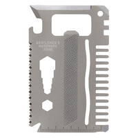 GENTLEMEN'S HARDWARE KREDİ KARTI ŞEKLİNDE ÇOK FONKSİYONLU ALET- 15-in-1 CREDIT CARD TOOL, TITANIUM - Thumbnail