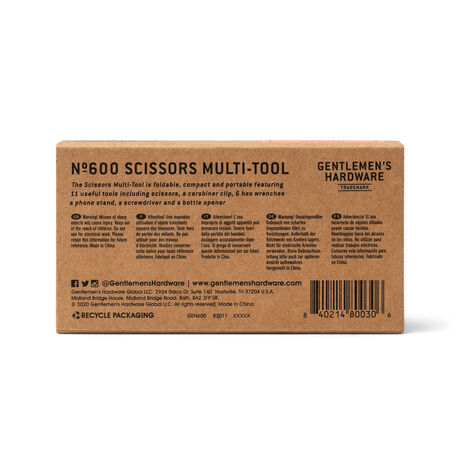 GENTLEMEN'S HARDWARE MAKAS ÇOK FONKSİYONLU ALET-FOLDABLE SCISSOR TOOL