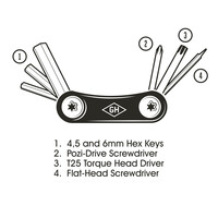 GENTLEMEN'S HARDWARE MİNİ BİSİKLET ÇOK AMAÇLI ALET-POCKET BICYCLE MULTI-TOOL - Thumbnail