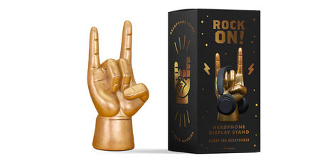 GOLD ROCK ON - HEADPHONE STAND - 1
