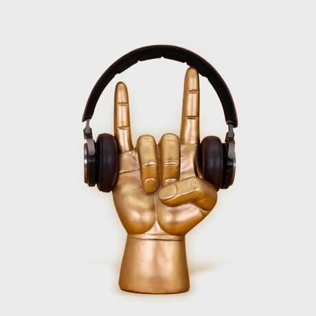 GOLD ROCK ON - HEADPHONE STAND - 2