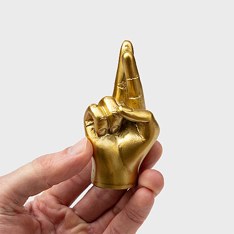 GOOD LUCK METAL OBJE - GOOD LUCK SMALL HAND GESTURE - 3
