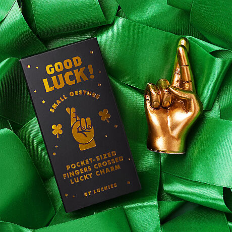 GOOD LUCK METAL OBJE - GOOD LUCK SMALL HAND GESTURE - 2