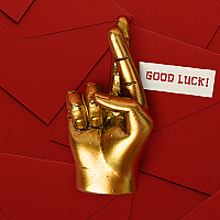 GOOD LUCK METAL OBJE - GOOD LUCK SMALL HAND GESTURE - 1