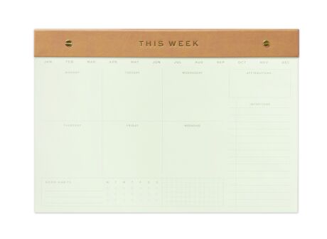 HAFTA BAZINDA NOTLUK 36x25 cm. - WEEKLY NOTEPAD CAMEL THIS WEEK - 1