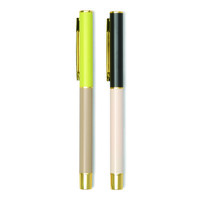 Designworks Ink - İKİLİ TÜKENMEZ KALEM SETİ - COLOR BLOCK PENS OFF WHITE & TAUPE (SET OF 2)