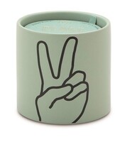 PADDYWAX IMPRESSIONS EL İŞARETLERİ SERAMİK MUM YEŞİL - IMPRESSIONS 5.75 oz. MINT CERAMIC WITH PEACE LAVENDER & THYME - Thumbnail