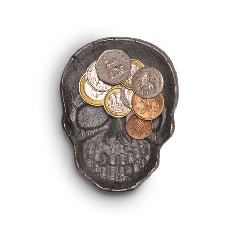 KAFATASI MASAÜSTÜ ORGANİZERİ - SKULL DISH COIN TRAY