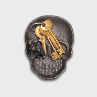 KAFATASI MASAÜSTÜ ORGANİZERİ - SKULL DISH COIN TRAY - Thumbnail