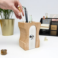 KALEMTRAŞ KALEMLİK - LIGHT SHARPENER DESK TIDY - Thumbnail