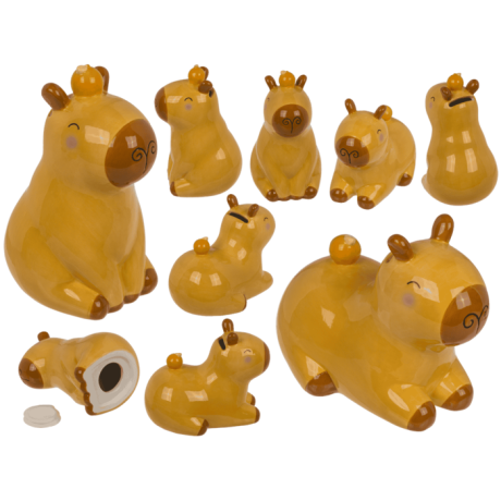 KAPİBARA KUMBARA 15x9 cm. - SAVING BANK CAPYBARA, DOLOMITE - 1
