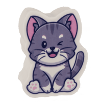 KEDİ SİLGİ (4 ÇEŞİT) 4,2x2,3 cm. - ERASER CAT - 4