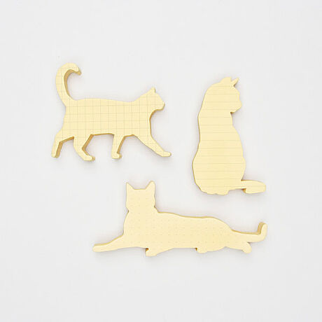 KEDİ YAPIŞKANLI NOTLUK (3'LÜ SET) - CAT STICKY NOTES - 1