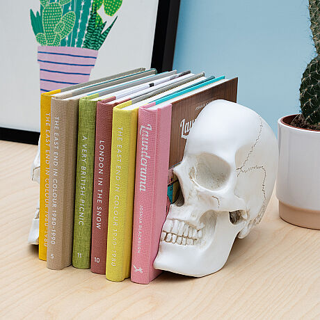 KURUKAFA KİTAP TUTACAĞI - SKULL BOOKENDS - 3