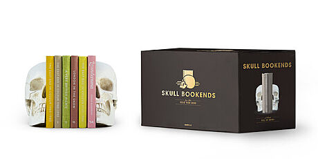 KURUKAFA KİTAP TUTACAĞI - SKULL BOOKENDS - 4