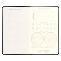 LACİVERT SERT KAPAK DEFTER 21x13 cm - BOOKCLOTH HARDCOVER JOURNAL IT IS WRITTEN IN THE STARS - Thumbnail