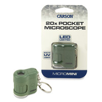 LED ve UV IŞIKLI CEP MİKROSKOBU 20x YEŞİL - MİCROMİNİ™ 20x POCKET MİCROSCOPE WİTH UV AND LED FLASHLİGHT, GREEN - Thumbnail