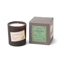 Paddywax - LİBRARY CAM MUM - LİBRARY CANDLE WILLIAM SHAKESPEARE - PAPYRUS/PALM/EUCALYPTUS 170 gr