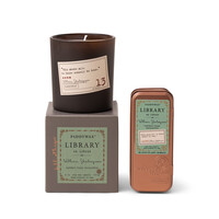 LİBRARY CAM MUM - LİBRARY CANDLE WILLIAM SHAKESPEARE - PAPYRUS/PALM/EUCALYPTUS 170 gr - Thumbnail