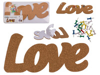 MANTAR PANO LOVE-CORK PINBOARD LOVE - Thumbnail