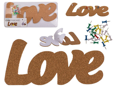 MANTAR PANO LOVE-CORK PINBOARD LOVE