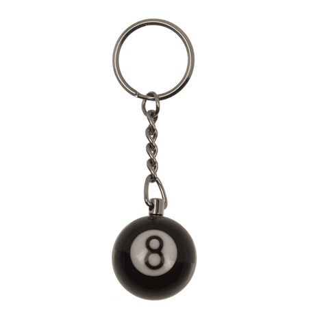 METAL ANAHTARLIK 8 BİLARDO TOPU - METAL KEYCHAIN POOL BALL BLACK 8