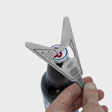METAL GİTAR ŞİŞE AÇACAĞI - METAL GUITAR BOTTLE OPENER