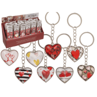 METAL KALP ANAHTARLIK (8 ÇEŞİT) 3,5 cm. - METAL KEYCHAIN HEARTS