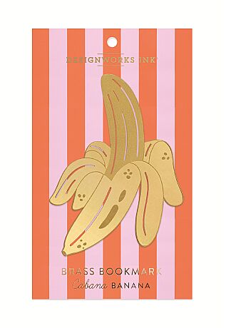 METAL KİTAP AYRACI 14 cm. - METAL BOOKMARK CABANA BANANA - 1