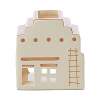 NO. 03 SANTA FE TÜTSÜ VE TEA LIGHT MUMLUK - NO. O3 SANTA FE ADOBE STYLE INCENCE&TEA LIGHT HOLDER (1 TEA LIGHT&20 INCENSE CONES) - 2