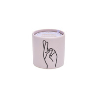 Paddywax - PADDYWAX IMPRESSIONS EL İŞARETLERİ SERAMİK MUM - IMPRESSIONS 5.75OZ LAVENDER CERAMIC FINGERS CROSSED WISTERIA & WILLOW (163 gr)
