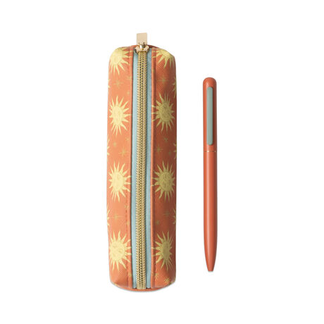 PEN & POUCH SET - TERRACOTTA SUN