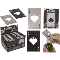 POKER ŞİŞE AÇACAĞI (2 RENK) - METAL BOTTLE OPENER POKER - 1