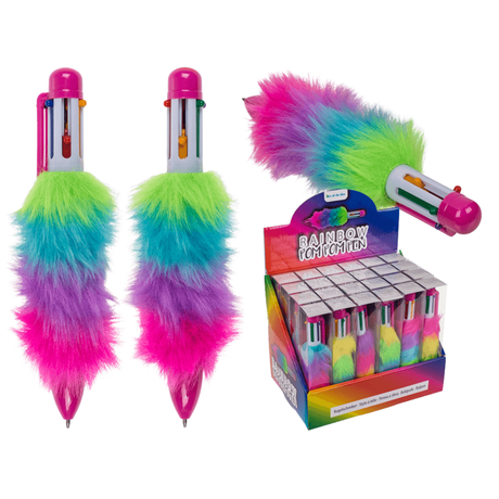 POM POM 6 RENKLİ TÜKENMEZ KALEM - RAINBOW POM POM PEN