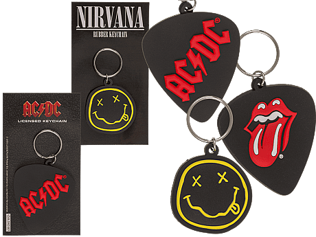 ROCKSTARS ANAHTARLIK (3 Çeşit: AC/DC, Rolling Stones, Nirvana) - ROCKSTAR KEYCHAIN (3 Assorted) - 1