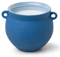 Paddywax - PADDYWAX SANTORINI MAT SERAMİK ANFORA MUM MAVİ - SANTORINI 8.5 oz. BLUE CERAMIC BLUE AGAVE