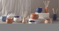 PADDYWAX SANTORINI MAT SERAMİK ANFORA MUM BEYAZ - SANTORINI 8.5 oz. CREAM CERAMIC CLIFF & HINOKI WOOD - Thumbnail
