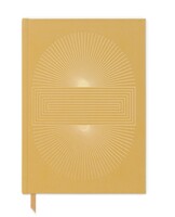 Designworks Ink - SARI SÜET DEFTER 20,5 x 14,5 cm - SUEDETTE HARDCOVER JOURNAL OCHRE - RADIANT SUN BLOCK
