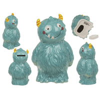 Out Of The Blue - SERAMIK KUMBARA MAVİ CANAVAR 17 cm.- SAVINGS BANK BLUE MONSTER