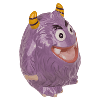 SERAMIK KUMBARA MOR CANAVAR 14 cm. - SAVINGS BANK PURPLE MONSTER - Thumbnail