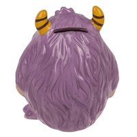SERAMIK KUMBARA MOR CANAVAR 14 cm. - SAVINGS BANK PURPLE MONSTER - Thumbnail