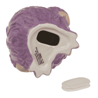 SERAMIK KUMBARA MOR CANAVAR 14 cm. - SAVINGS BANK PURPLE MONSTER - Thumbnail