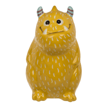 SERAMIK KUMBARA SARI CANAVAR 15 cm.- SAVINGS BANK YELLOW MONSTER