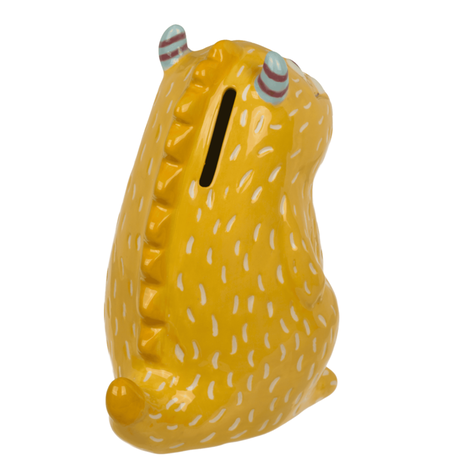 SERAMIK KUMBARA SARI CANAVAR 15 cm.- SAVINGS BANK YELLOW MONSTER