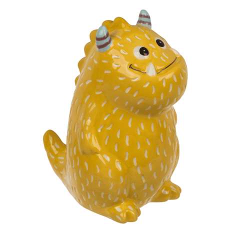 SERAMIK KUMBARA SARI CANAVAR 15 cm.- SAVINGS BANK YELLOW MONSTER