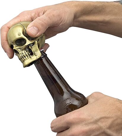 ŞİŞE AÇACAĞI - CRACK ONE OPEN SKULL BOTTLE OPENER (I&G) - 1